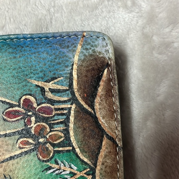 Biacci Hand Painted Leather Wallet - Picture 10 of 13